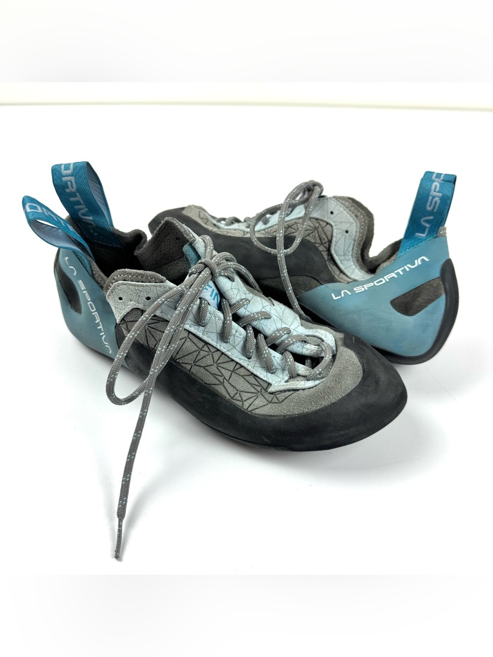 La Sportiva Finale Rock Climbing Shoes Topaz Blue Women’s Sz 7.5 / Men’s Sz 6.5